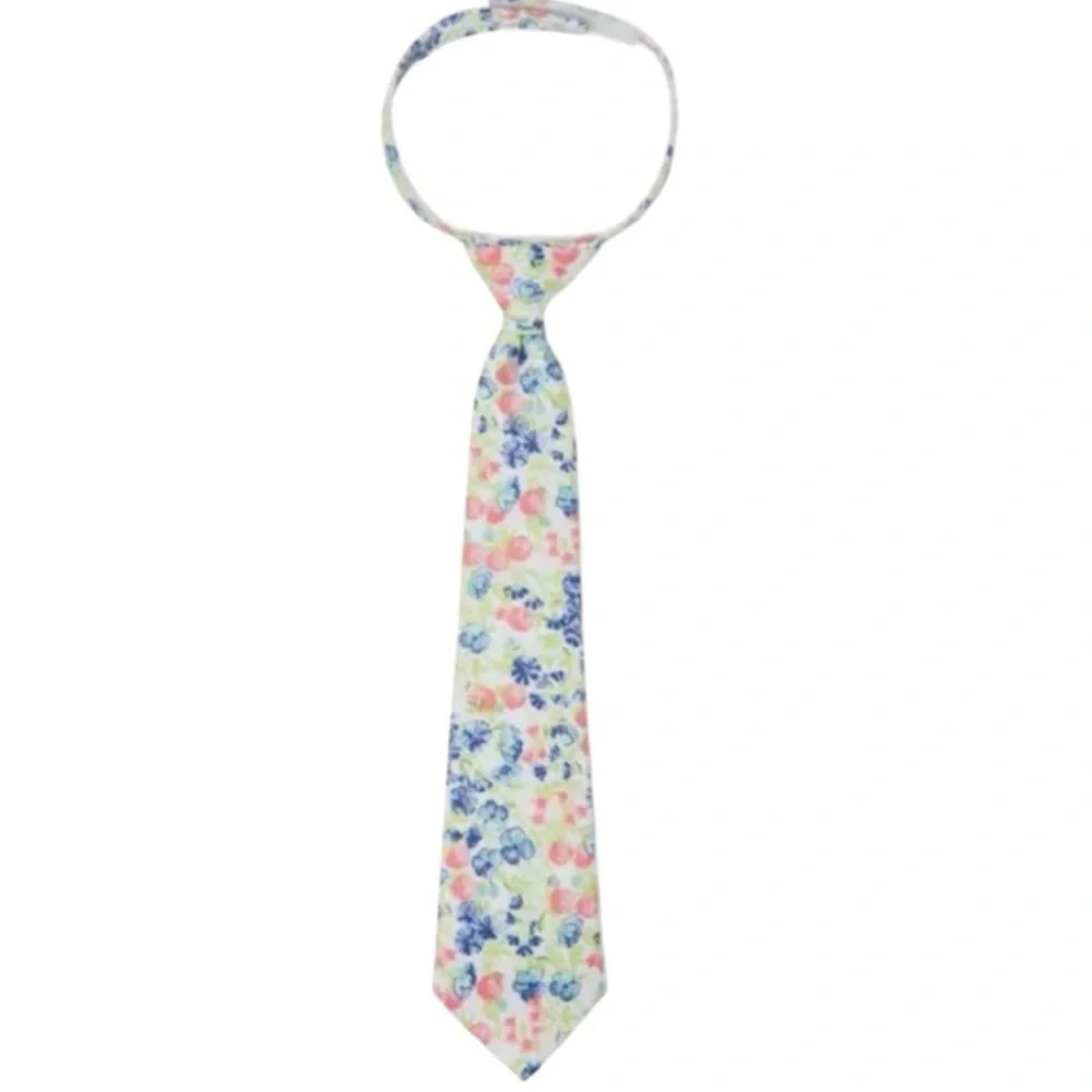NWT Janie and Jack Boys Ditsy‎ Floral Tie Easter Spring Summer Special Occasion